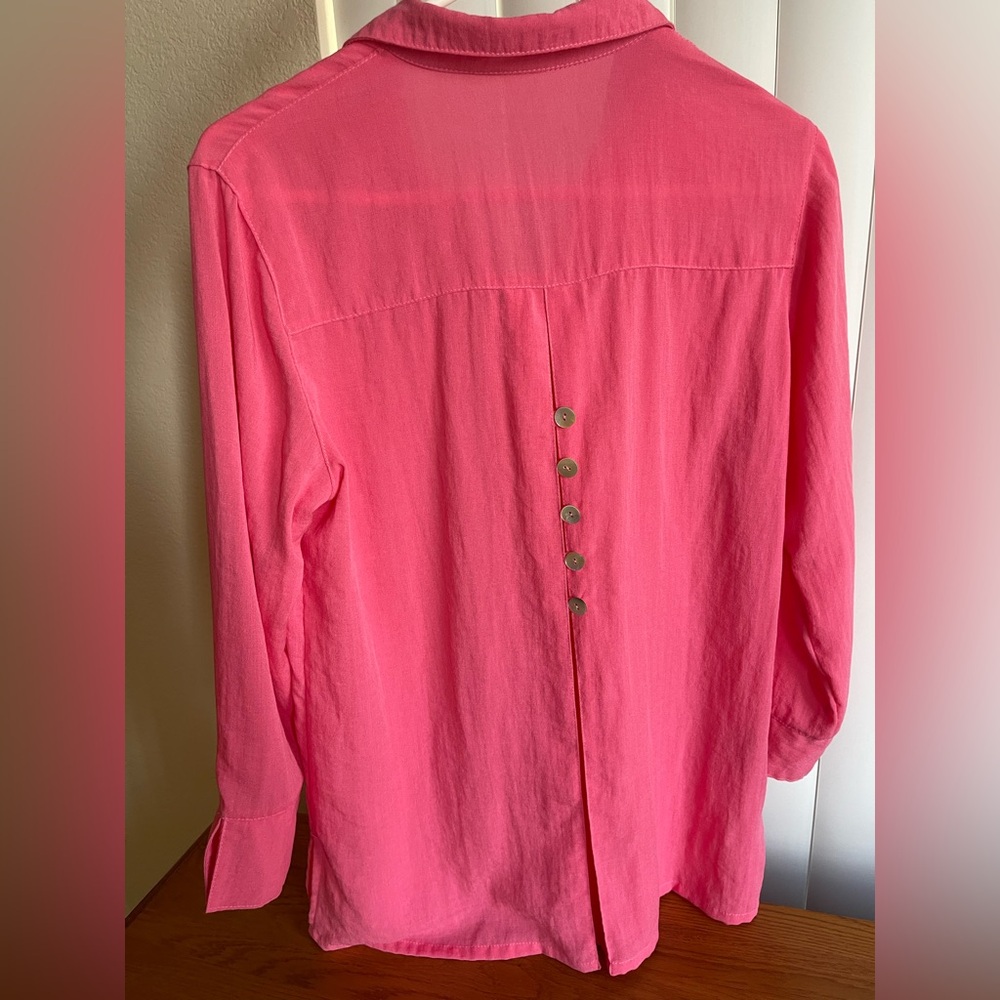 Fridaze Eleanor Linen Blouse Pink Size S - Picture 2 of 15